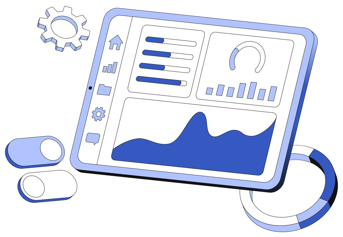 Illustration of a configurable dashboard
