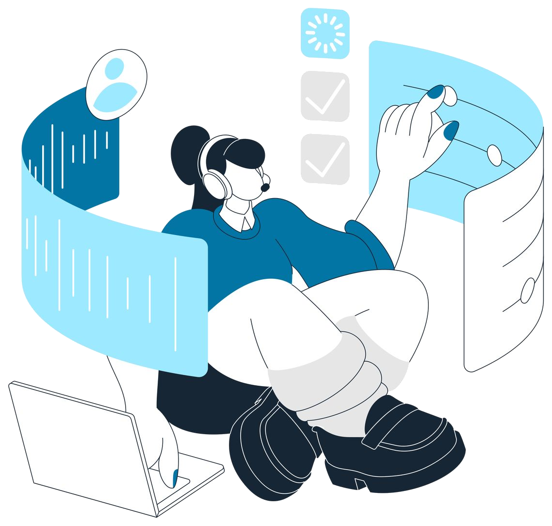 Illustration of a completed training checklist